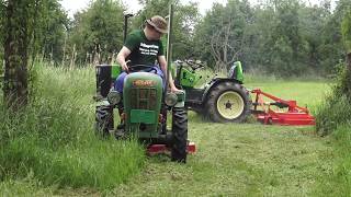 The HOLDER tractor A12 built in 1964 in Metzingen VS. the HOLDER Traktor A50 - Knicklenker Cultitrac