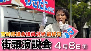 【宮崎県議選】最終日！！山形屋前の街頭演説【演説】