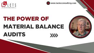 ⚖️ The Power of Material Balance Audits