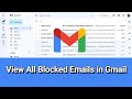 How to View All Blocked Emails in Gmail?