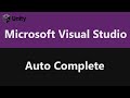 Make Visual Studio Auto Complete!