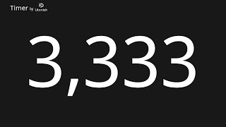 3333 Second Countup Timer