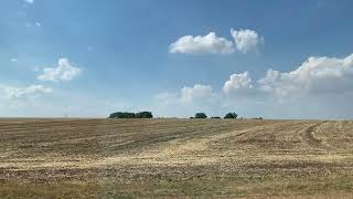 Deutsche Bahn. Side view while back from Rothenburg