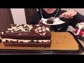 asmr コストコ　タキシードケーキ　（咀嚼音 eating sounds）