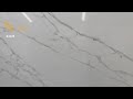 calacatta white quartz slab b4025 for countertops.