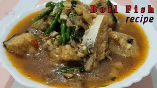 Boil Fish Recipe | How To Cook Fish | Kos Maas Boil Recipe