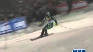 Bode Miller Schladming 2009 Slalom The night race (Awesome run)