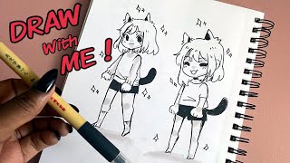 Draw with me ! Kuretake Bimoji Brush Pen ⭐️