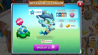 Hatching New Mythical Azure Cold Dragon In Dragon City