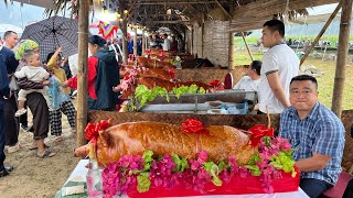 Cuộc thị lợn quay lạng sơn nơi tụ tập của các cao thủ lợn quay tại lễ hội trò ngô hữu liên