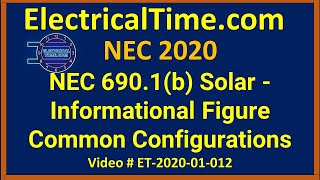 National Electrical Code NEC 690(1)(b) Solar - Informational Figure   Configurations ET-2020-01-012