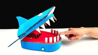 Making Shark Dentist Toy from Cardboard for All Family