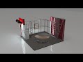 Modular  Exhibition Stands 3D animation