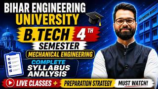 🔥B.tech 4th sem | Mechanical Engineering | Detailed Syllabus Analysis | Complete Details #beu #btech