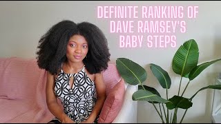 Subjective Ranking Of Dave Ramsey's Baby Steps