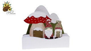 Winter Gnome Box Card SVG Assembly Tutorial - Part I
