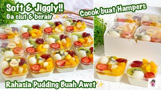 Bikin Hampers Sendiri✨ Mudah \u0026 Enak!! FRUITS PUDDING 🍓 🥝🍇 Healthy \u0026 Yummy No Sugar Added✨✨