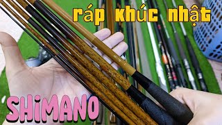 VIDEO 735: Cần tay ráp khúc Nhật, #shimano, phụ kiện Nhật #99k.  máy cối nông, dây trong Nhật