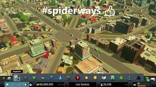 FIXING Traffic problems: Cities: Skylines Xbox version. New Road Layout Tutorial Spiderway