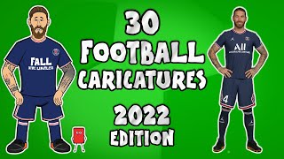 ✍️Top 30 Football Caricatures: 2022✍️ (442oons football cartoons)