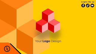 How to Make an Abstract Cube Logo Design Using Inkscape #shorts
