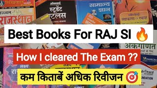Best Books For RAJ SI 2022 ⭐/ How I cleared The Exam /ये किताबें पढ़ लो काफी है #rpsc #rajsi #books