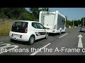 smart tow vw up being towed by swift motorhome on a frame with electronic power brakes