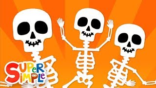 The Skeleton Dance Halloween Song for Kids Super S...