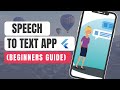 Build a Speech to Text App in Flutter Using Speech Recognition | Step-by-Step Guide for Beginners
