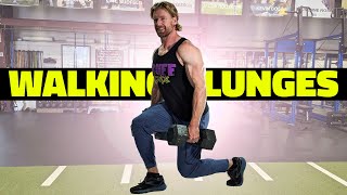 Walking Lunges Exercise Tutorial | Build Legendary Legs \u0026 Cardio