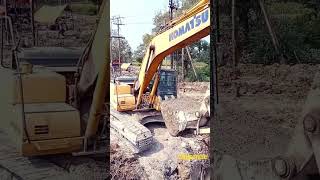 Concrete Mixture | Jcb | Excavator working #shorts #viral #indian