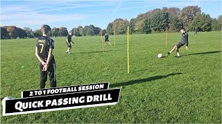 Pass and move drill