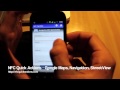 NFC Quick Actions features: Google Maps, Maps Navigation and StreetView