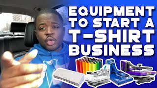 Equipment You Need To Start A T-Shirt Line, Clothing Brand, and/or A Custom T-Shirt Business In 2022