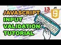 Simple JavaScript Input Validation Tutorial