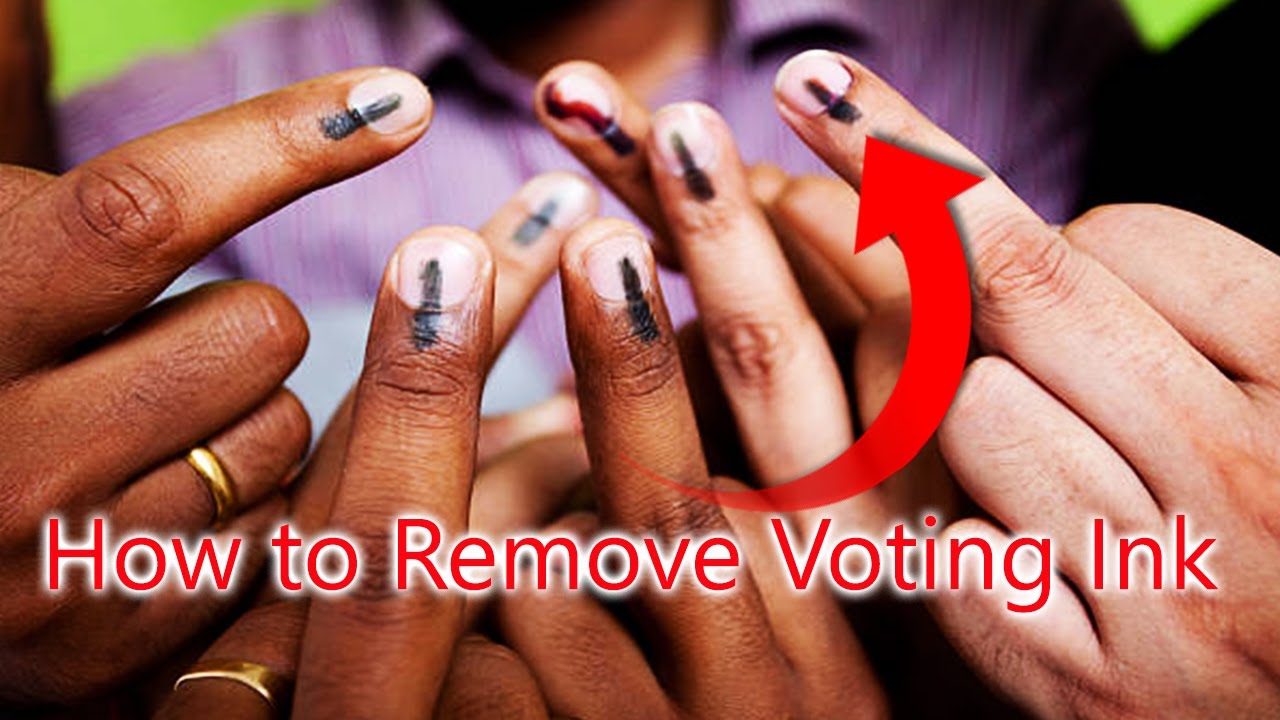 How To Remove Voting Ink Mark Youtube