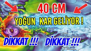 ÇOK YOĞUN KAR GELİYOR! (İSTANBUL VE BİR ÇOK ŞEHİRE KAR GELİYOR !)