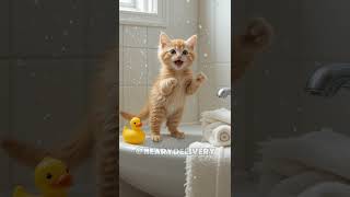 Adorable Cats taking a bath and relaxing 🥰🥰🥰