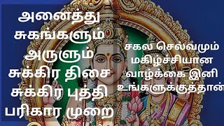 சுக்கிர திசை சுக்கிர புத்தி பரிகார முறைகள் sukkira thisai sukkira puththi parikarangal