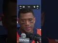 Russell Wilson reacts to the Broncos loss to the Dolphins