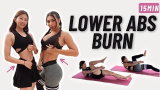 15 min Killer LOWER ABS Workout for Intense Belly Burn ft. @YuliaBaltschun