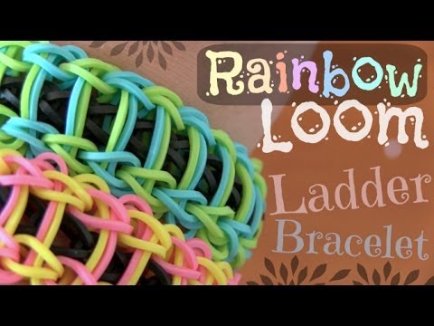 RAINBOW LOOM : Ladder Bracelet - How To | SoCraftastic RAINBOW LOOM : Ladder Bracelet - How To | SoCraftastic