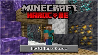 Can You Beat Minecraft Hardcore In A Cave Only World?