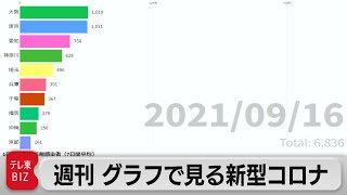 「全国的に減少」週刊グラフで見る新型コロナ（2021年9月17日）