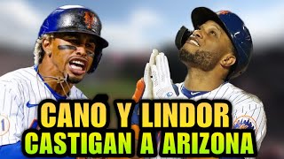 ROBINSON CANO Y LINDOR CASTIGAN A LOS DIAMONDBACKS, MLB METS HOME RUNS - BASEBALL SPORTS NEWS
