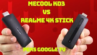 Qual a melhor Pen Google TV? MECOOL KD3 vs REALME 4K TV Stick