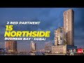 The Largest layout 2 Bed Apartment in 15 Northside, Business Bay, Dubai