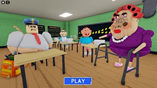 BABY BERRY and BABY MR PICKLE FELL ASLEEP IN THE EVIL'S DETENTION CLASS? SCARY OBBY #roblox