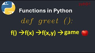 py6@1 Python Functions Explained Step by Step Arguments & Game Example بايثون بالعربي