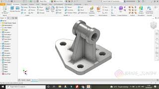 Autodesk Inventor Tutorial #10| 3D Modeling Basic Beginners